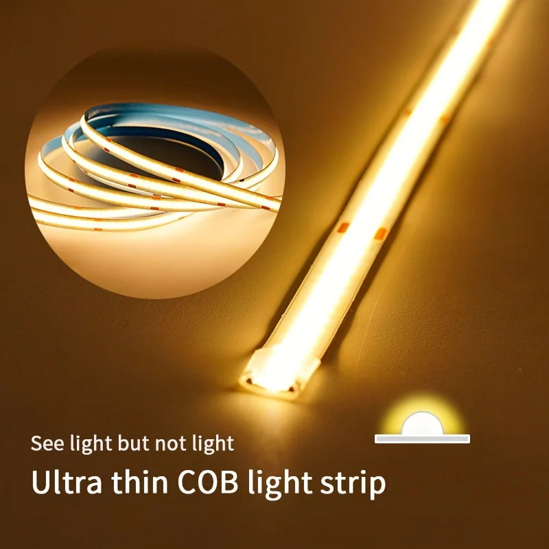 Adhesive Touch Light Strip Tape LED COB USB 5V