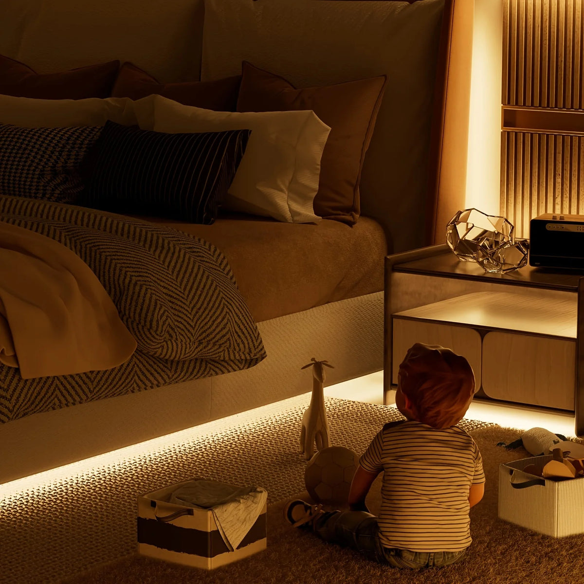 Adhesive Touch Light Strip Tape LED COB USB 5V