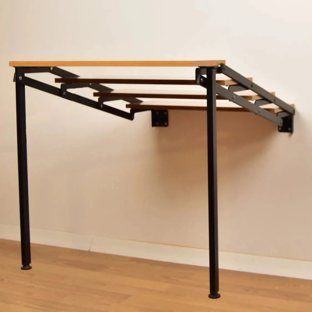 Folding Shelf Table on Floor