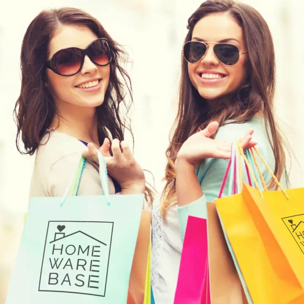 Ladies With Homeware Base Shopping Bags