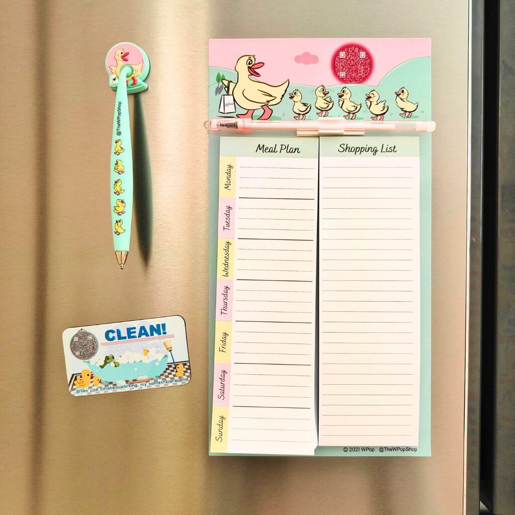 Kitchen-Magnet-Bundle-Shopping-List-Fridge-Pen-Dishwasher-Magnet